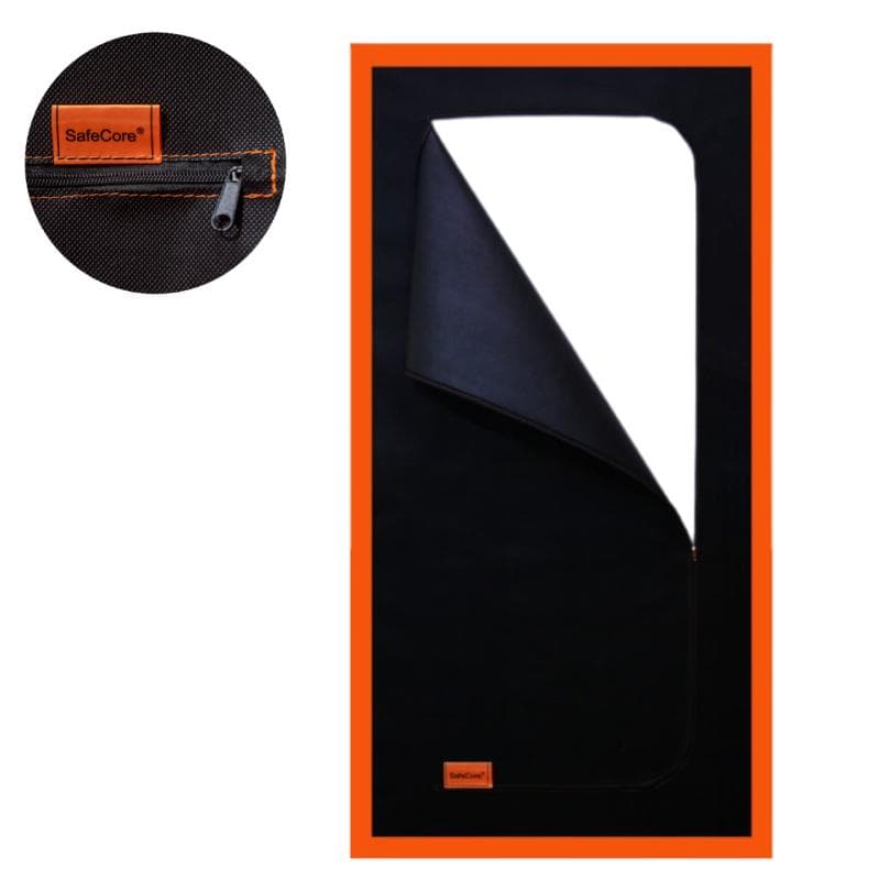 Dust barrier doors 220 × 110 cm — polypropylene fabric with zipper